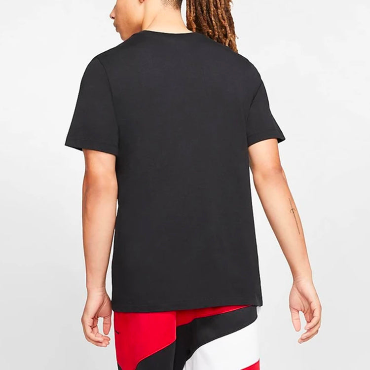 Air Jordan Men's Air Mj DNA Stretched Logo Print Black CZ1880-010