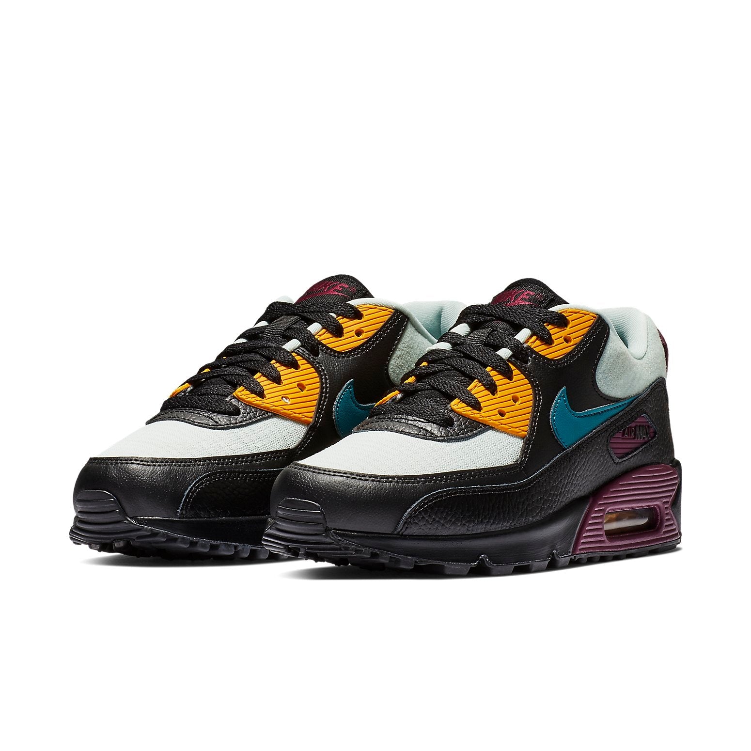 (WMNS) Nike Air Max 90 'Silver Bordeaux Teal' 325213-058