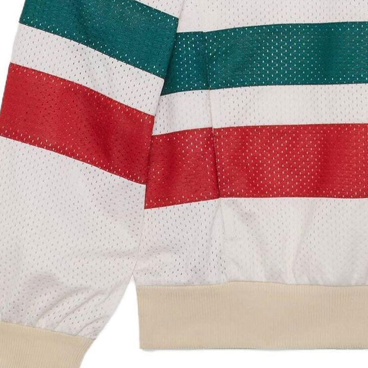 Gucci Mesh Fabric Zip Jacket 'Off White Red' 737369-XJFFK-9212