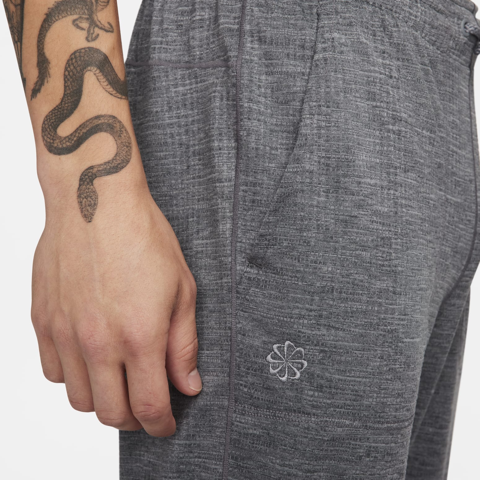 Nike Solid Mid-Waist Drawstring Joggers 'Grey' FB7783-065