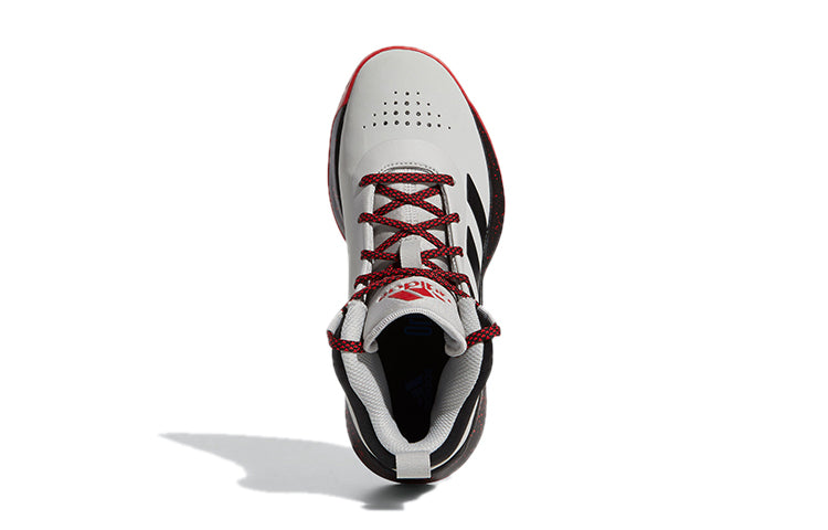 (GS) adidas Cross 'Em Up 5 J Wide 'Grey Scarlet' FW8980