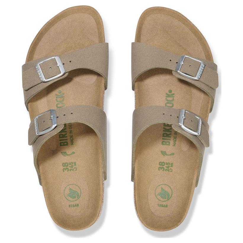 Birkenstock Sydney Vegan Synthetics Vegan Narrow Fit Sandals 'Gray Taupe' 1026700