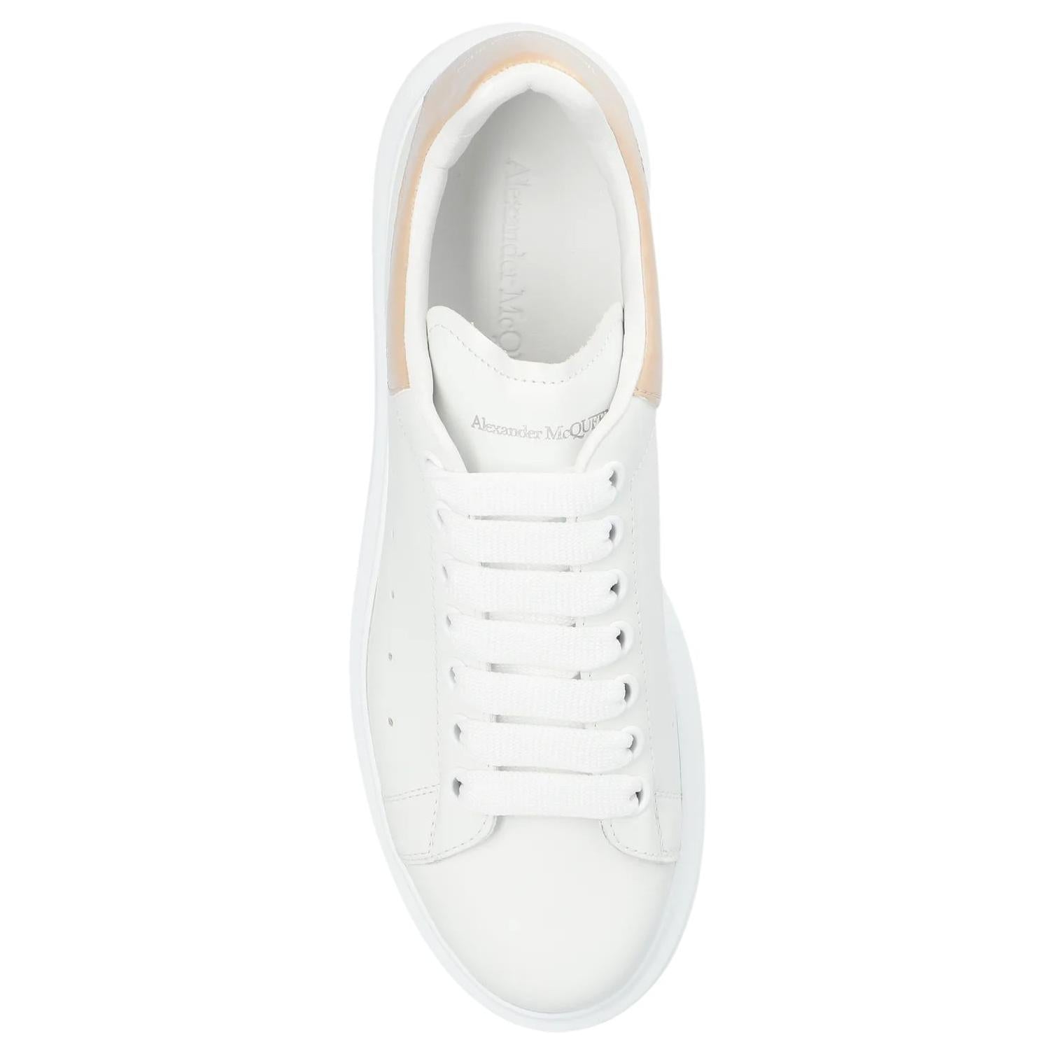 (WMNS) Alexander McQueen Oversized Sneakers 'Beige White' 718233WIEEL9863