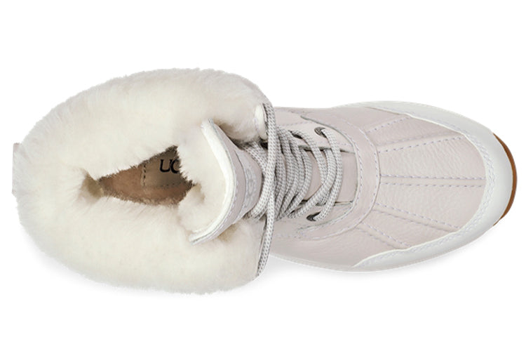 (WMNS) UGG Adirondack III Snow Leopard Snow Boots White 1112311-WHT