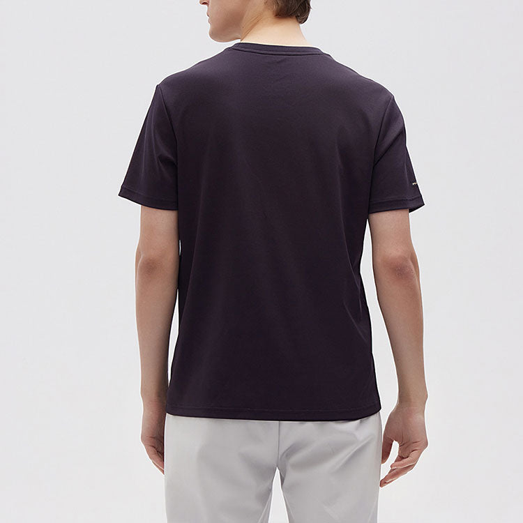 FILA Logo Round Neck Knit Short Sleeve Blue F11M122115F-NV