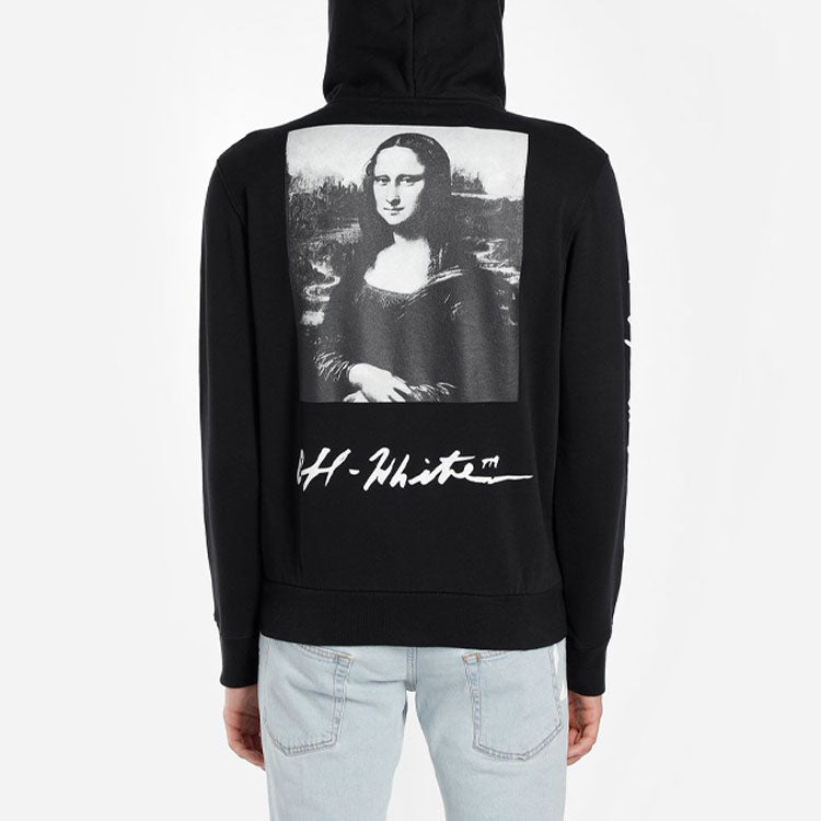 Off-White SS19 Zipper Mens Logo Mona Lisa Sweater OMBE001S190030051020