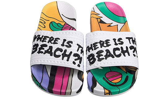 adidas Adilette Slides Multicolor 'White' CQ3096