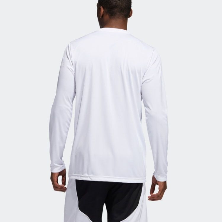 adidas Hoops LS Basketball Long Sleeves 'White' GP4022