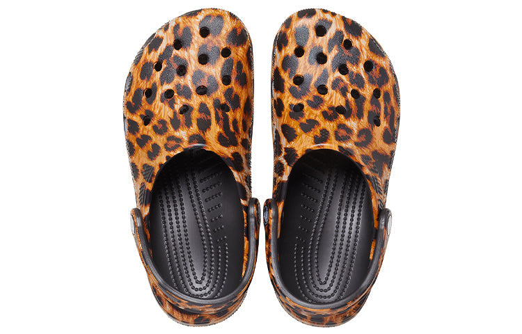 (WMNS) Crocs Classic clog animal Printing Beach Casual Sandals Leopard print 206676-90L