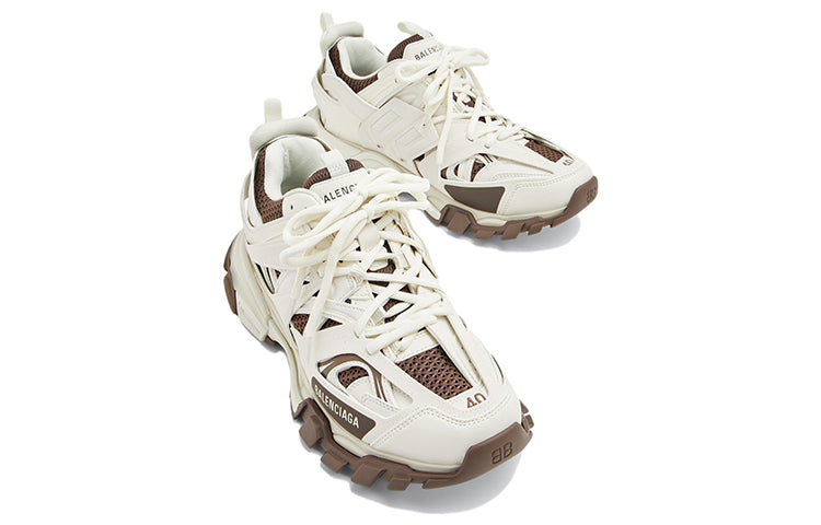 (WMNS) Balenciaga Track 1.0 Sneakers 'White Brown' 542436W3AC11897