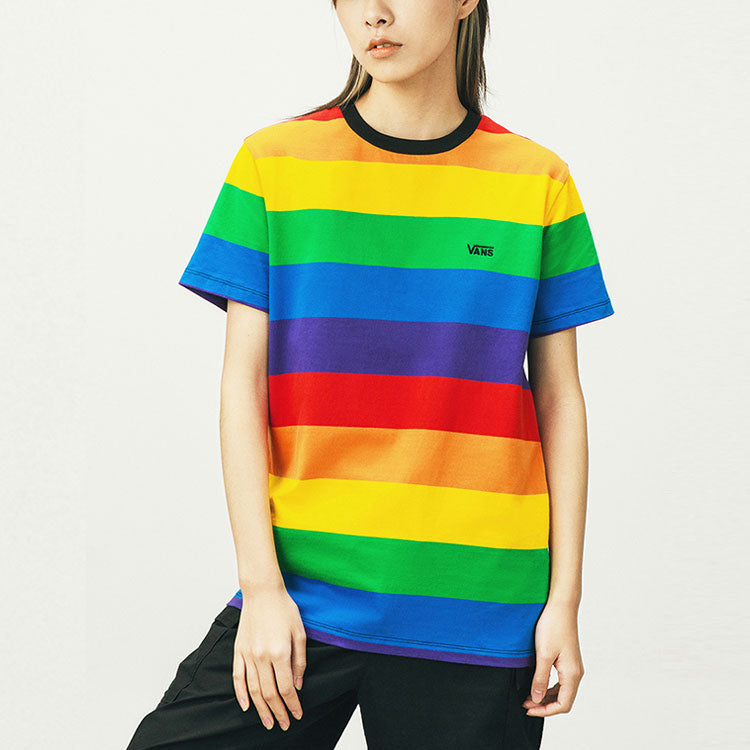 (WMNS) Vans Stripe Round-Neck Multicolor VN0A5FRSRNC
