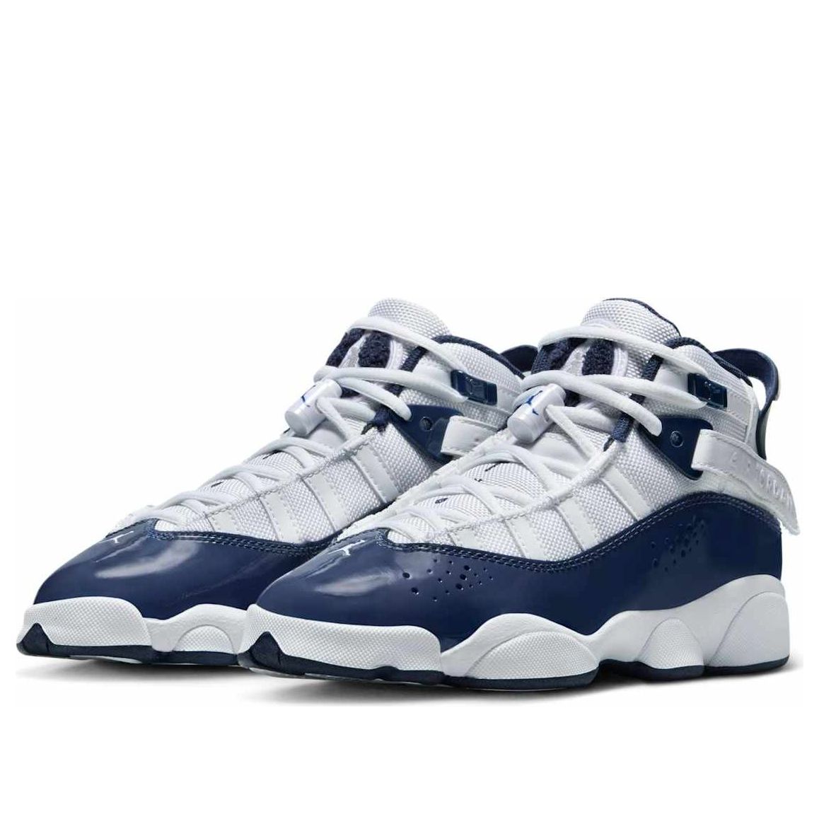 (GS) Air Jordan 6 Rings 'White Midnight Navy' 323419-124
