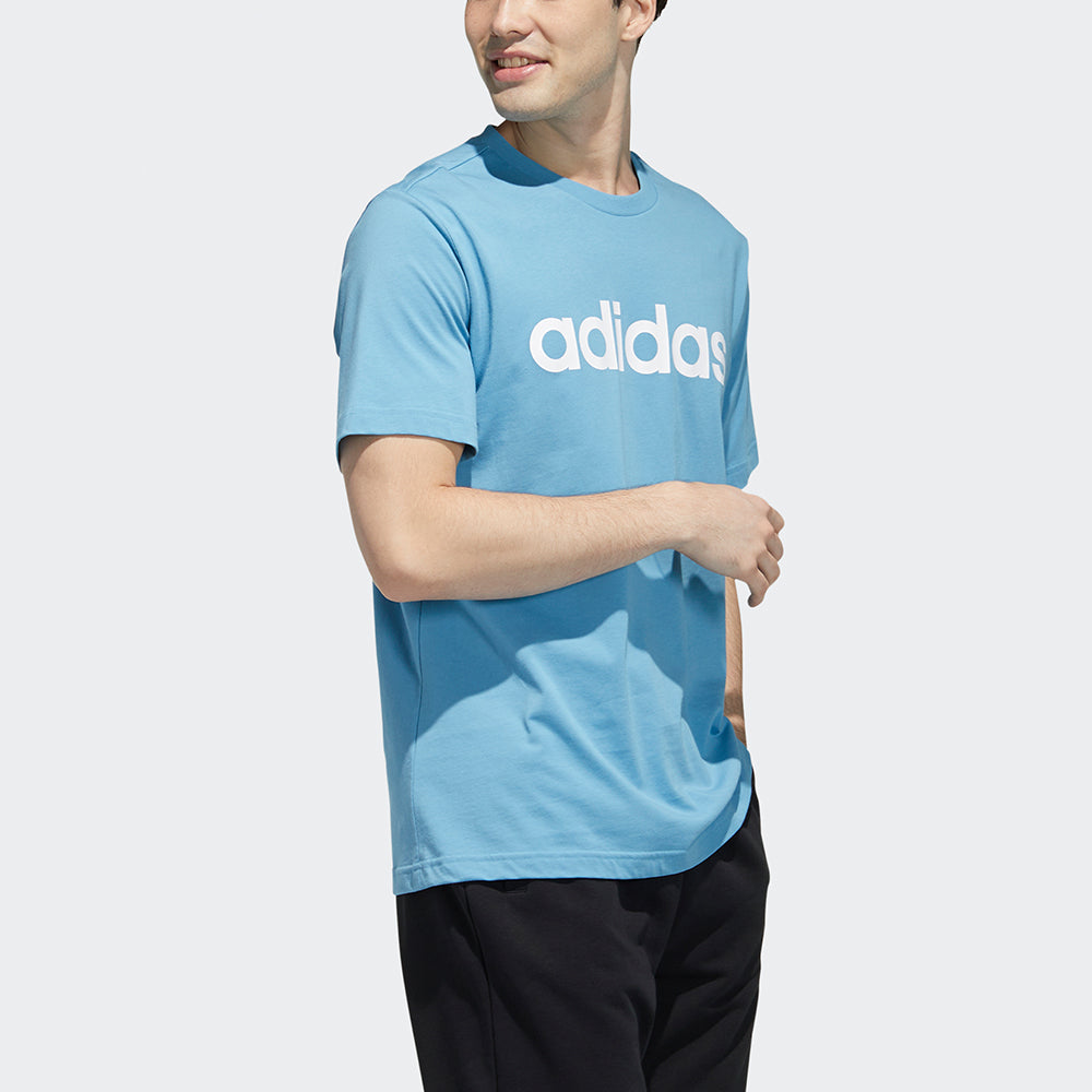 adidas neo Casual Sports Round Neck Short Sleeve Sky Blue GP4892