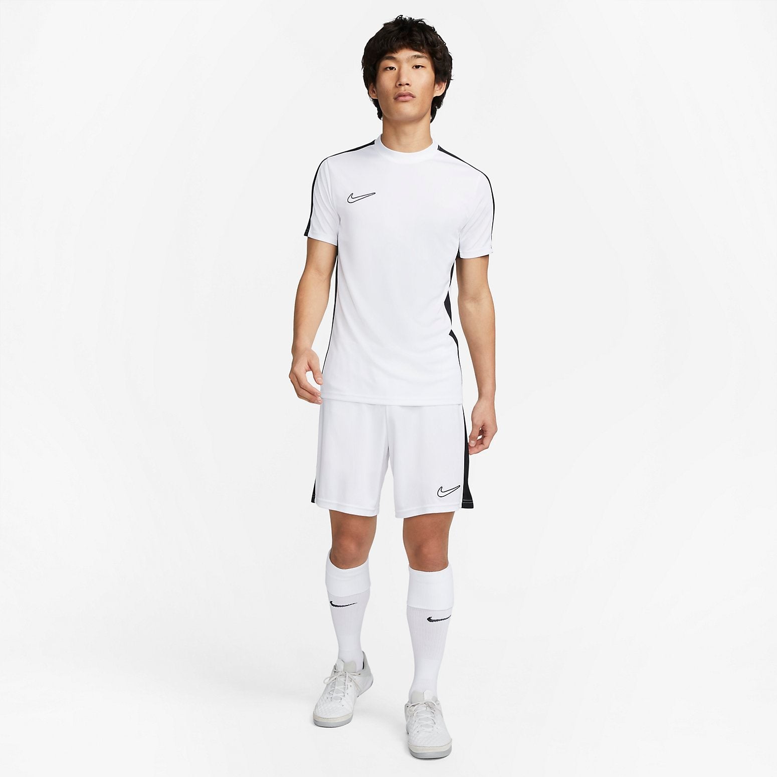 Nike Dri-FIT Academy Short-Sleeve Soccer top 'White Black' DV9751-100