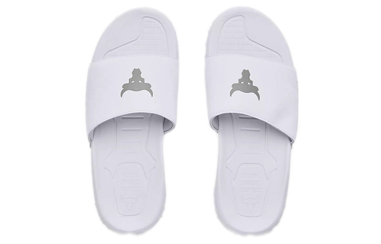 Under Armour Project Rock Slides 'White' 3023762-101