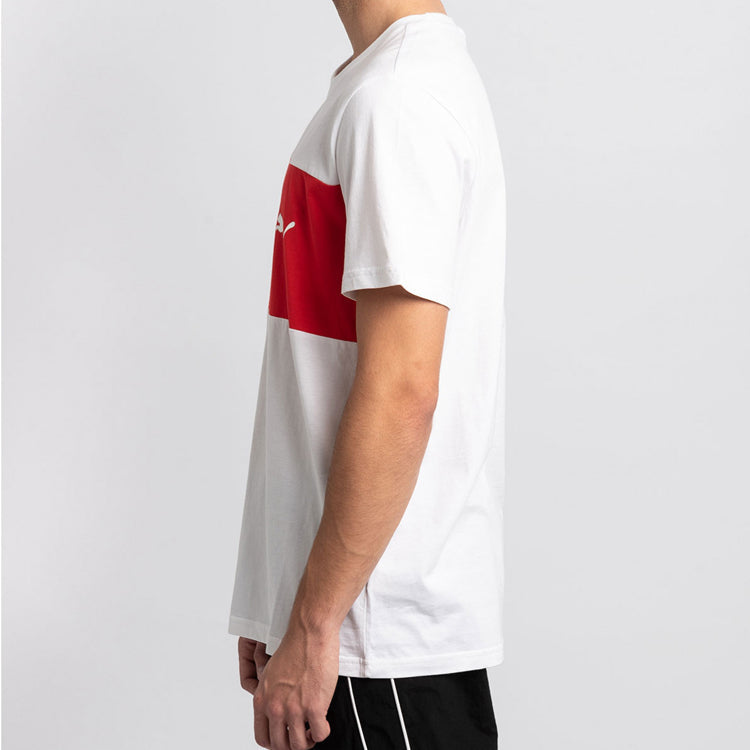 PUMA FENDI Crossover Round Neck Short Sleeve White 595682-02