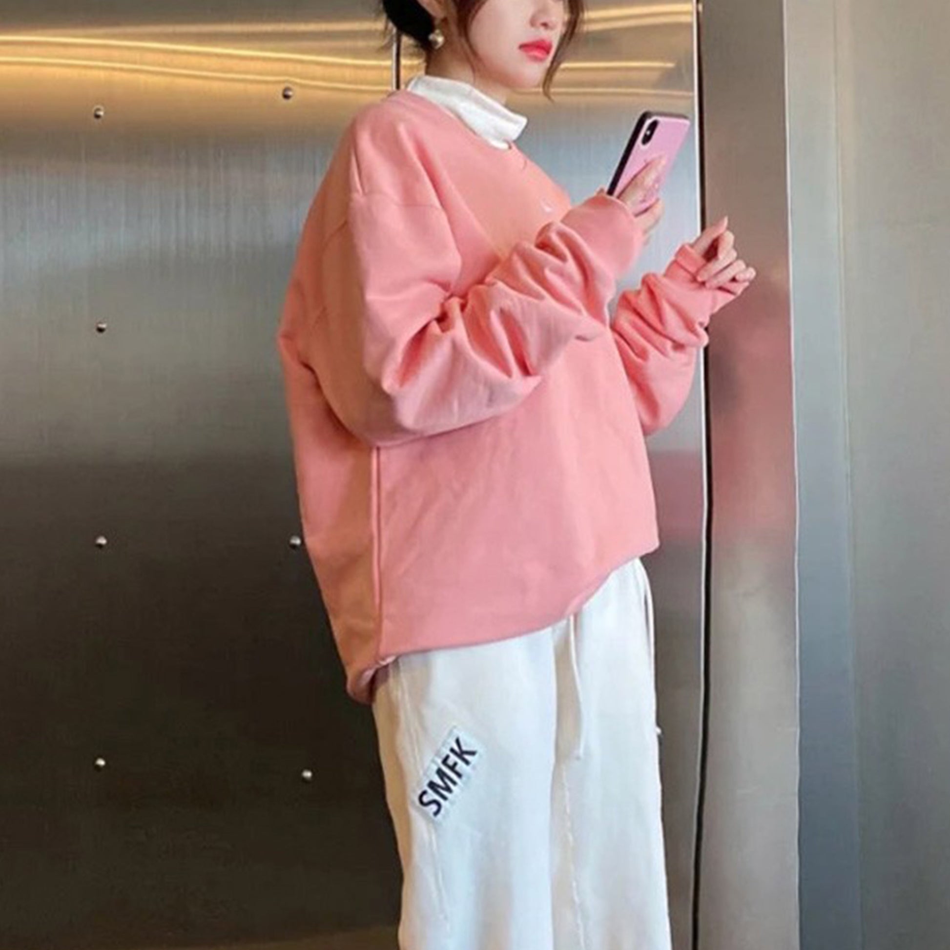Nike Swoosh Gradient Pullover Round Neck Pink DA3193-618