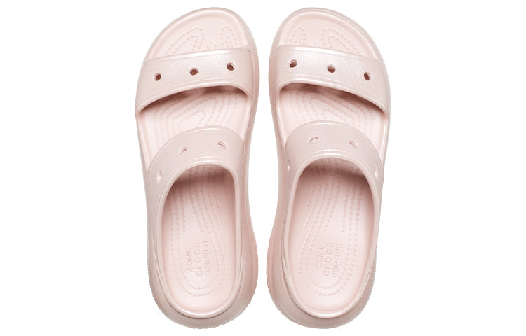 (WMNS) Crocs Classic Crush Shimmer 'Pink' 208602-6TY