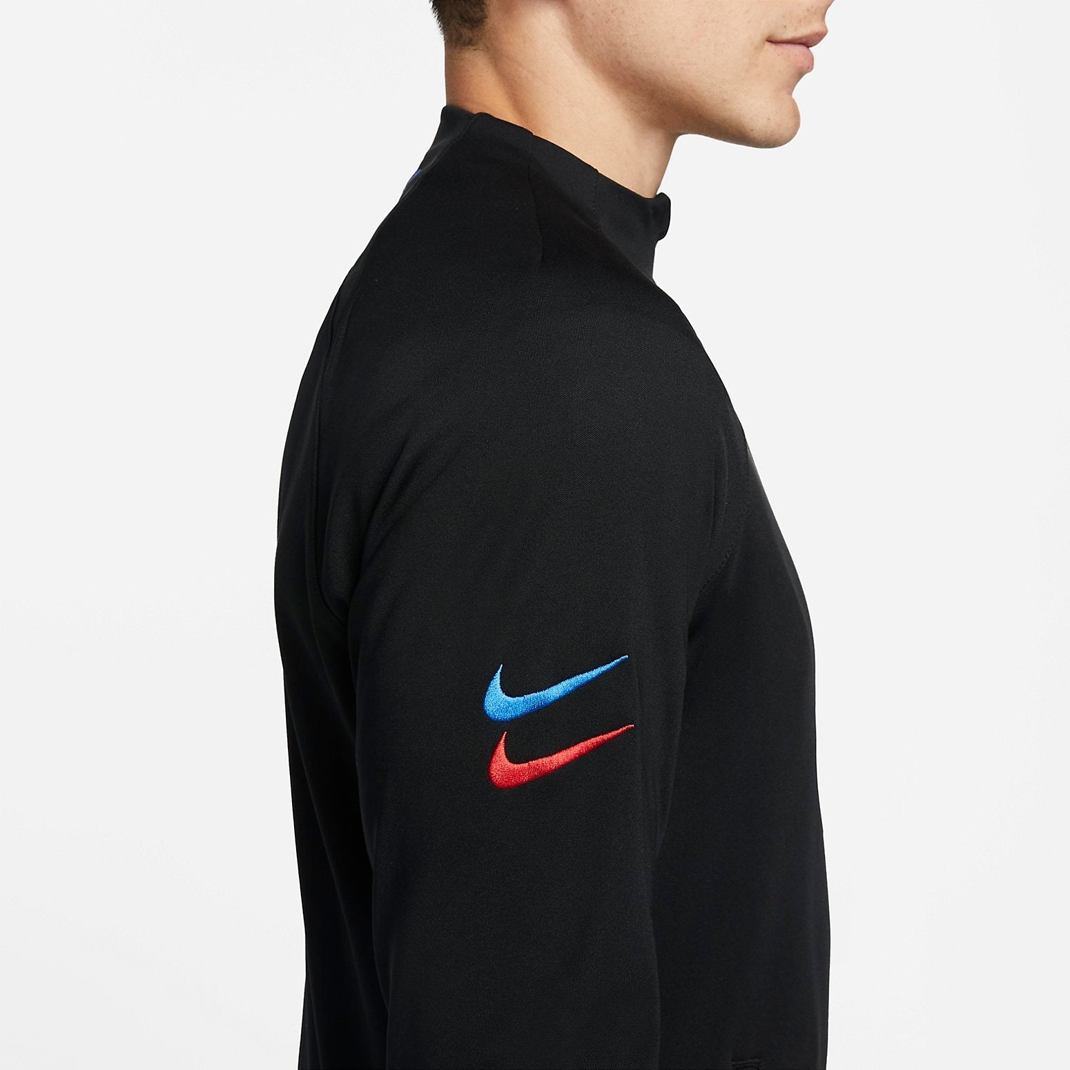 Nike F.C. Barcelona Academy Pro Knit Football Jacket 'Black' DN3077-010