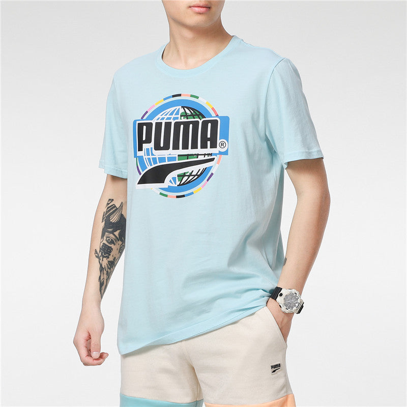 PUMA Graphic T-Shirt 'Blue Black' 531307-50
