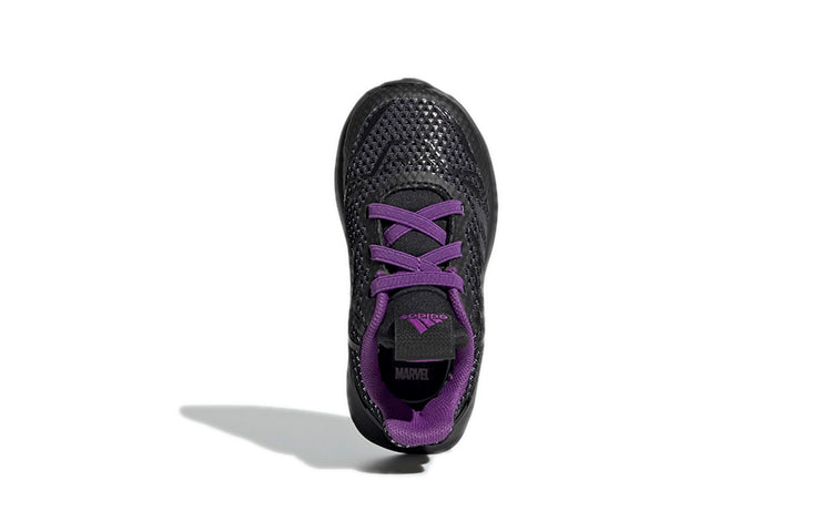 (TD) adidas x Marvel Black Panther RapidaRun Shoes 'Core Black Night Metallic Active Purple' G27552