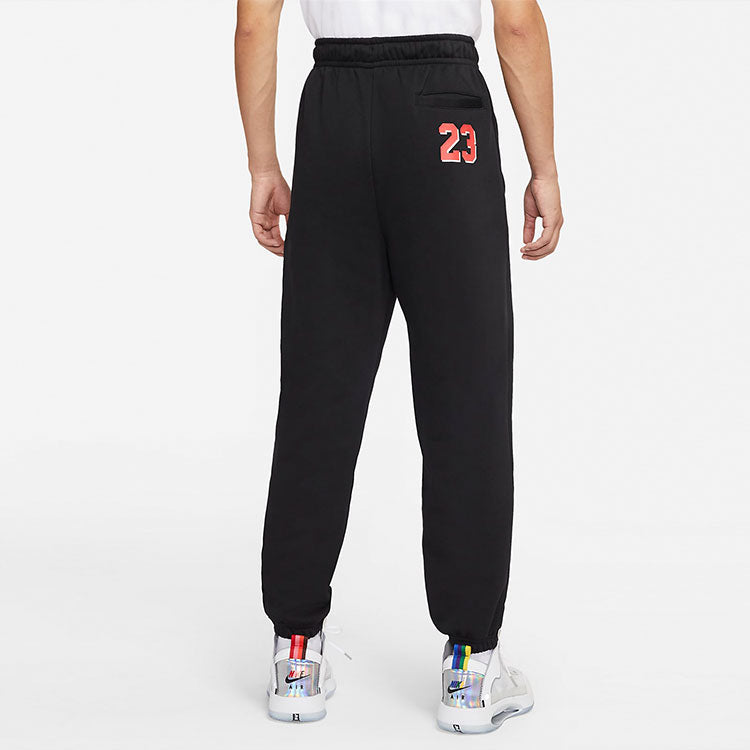 Men's Air Jordan Logo Printing Casual Long Pants/Trousers Black DO9154-010