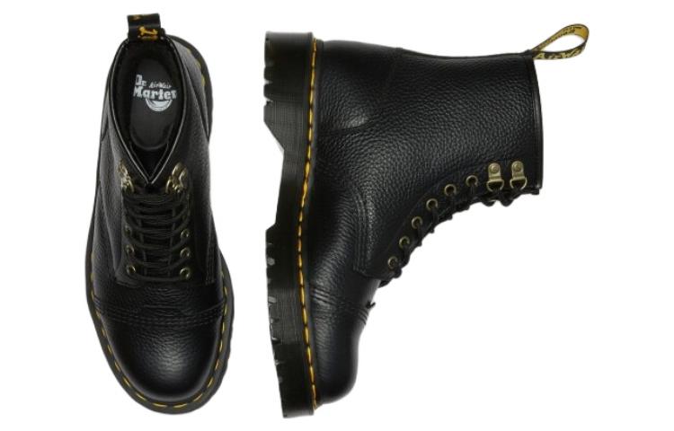 Dr. Martens 1460 Bex Faux Fur-Lined Leather Lace Up Boots 'Black' 27960001