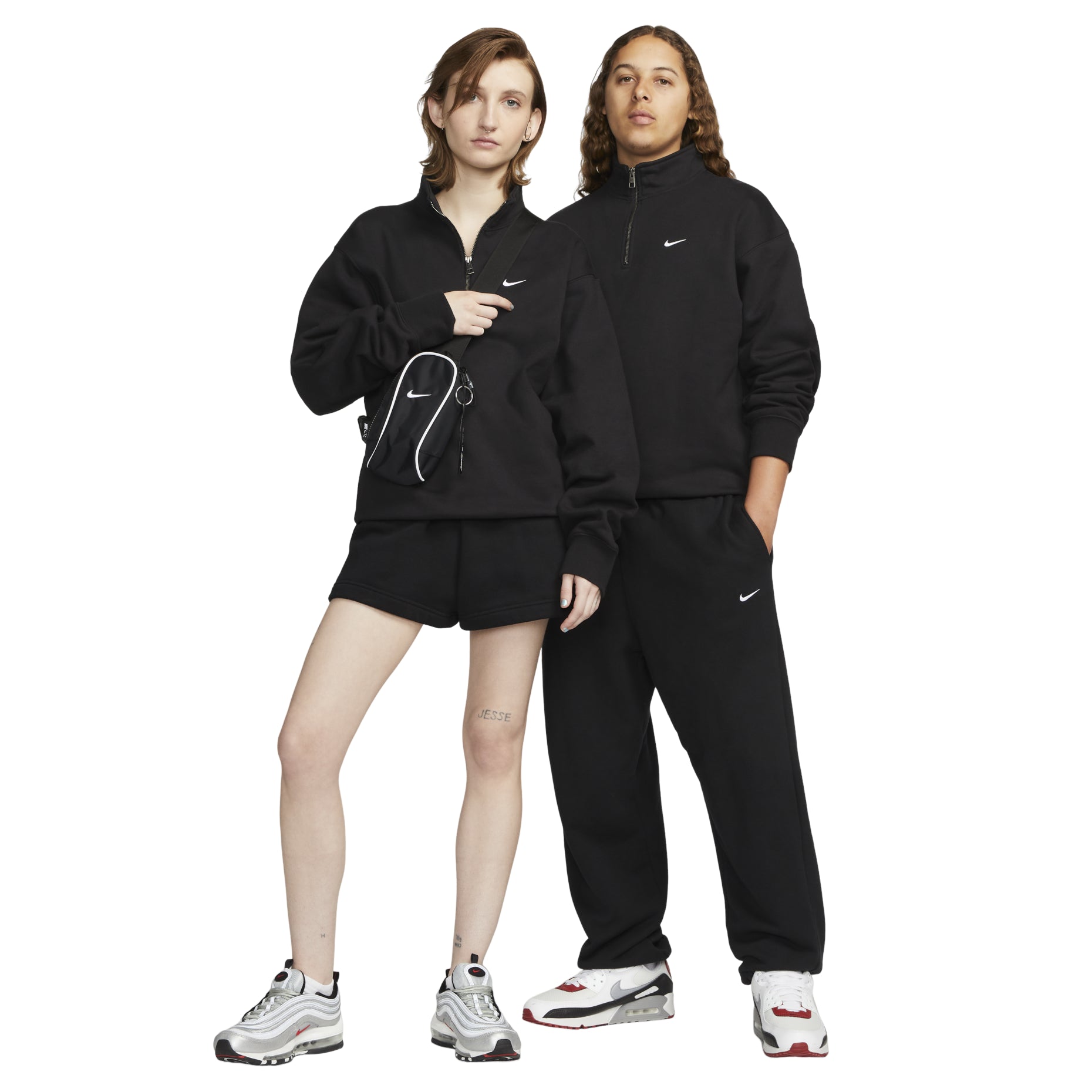 Nike Solo Swoosh 1/4 Zip Top Black DQ5209-010