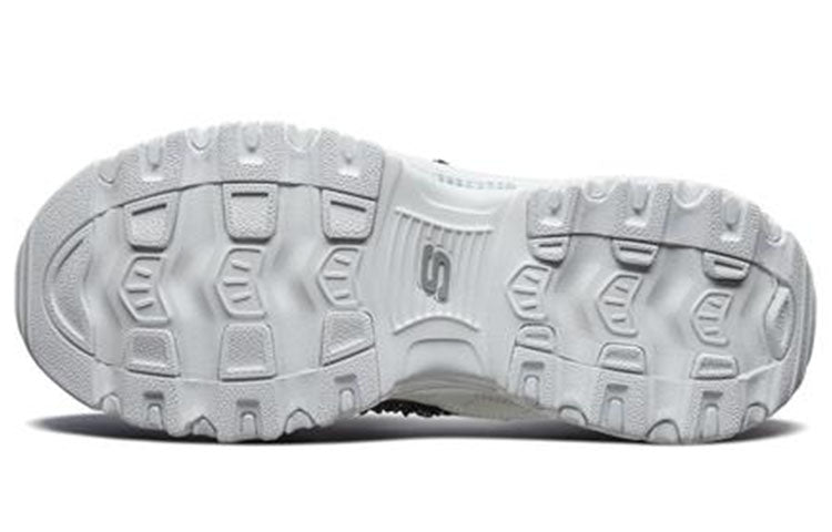 (WMNS) Skechers D'lites 1.0 White/Black 13090-WBK