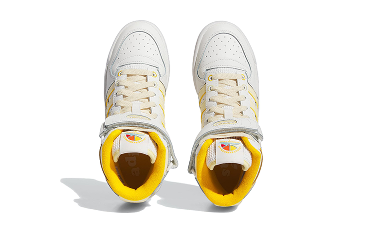 (GS) adidas Originals FORUM Mid 'White Yellow' IF2676