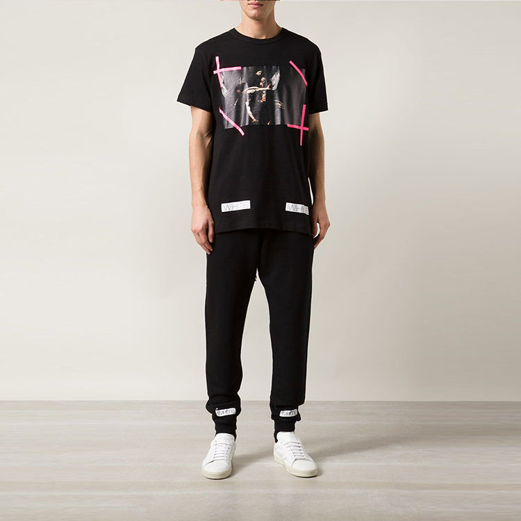 Off-White Casual Long Pants/Trousers Unisex Black CM30000205