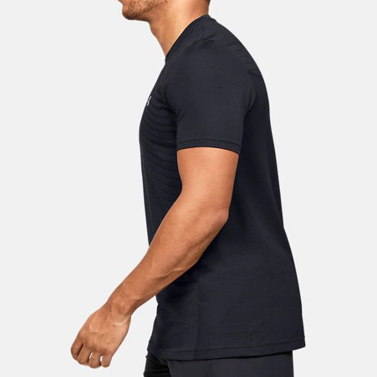 Men's Under Armour Seamless Wave Short Sleeve Black 1351450-001