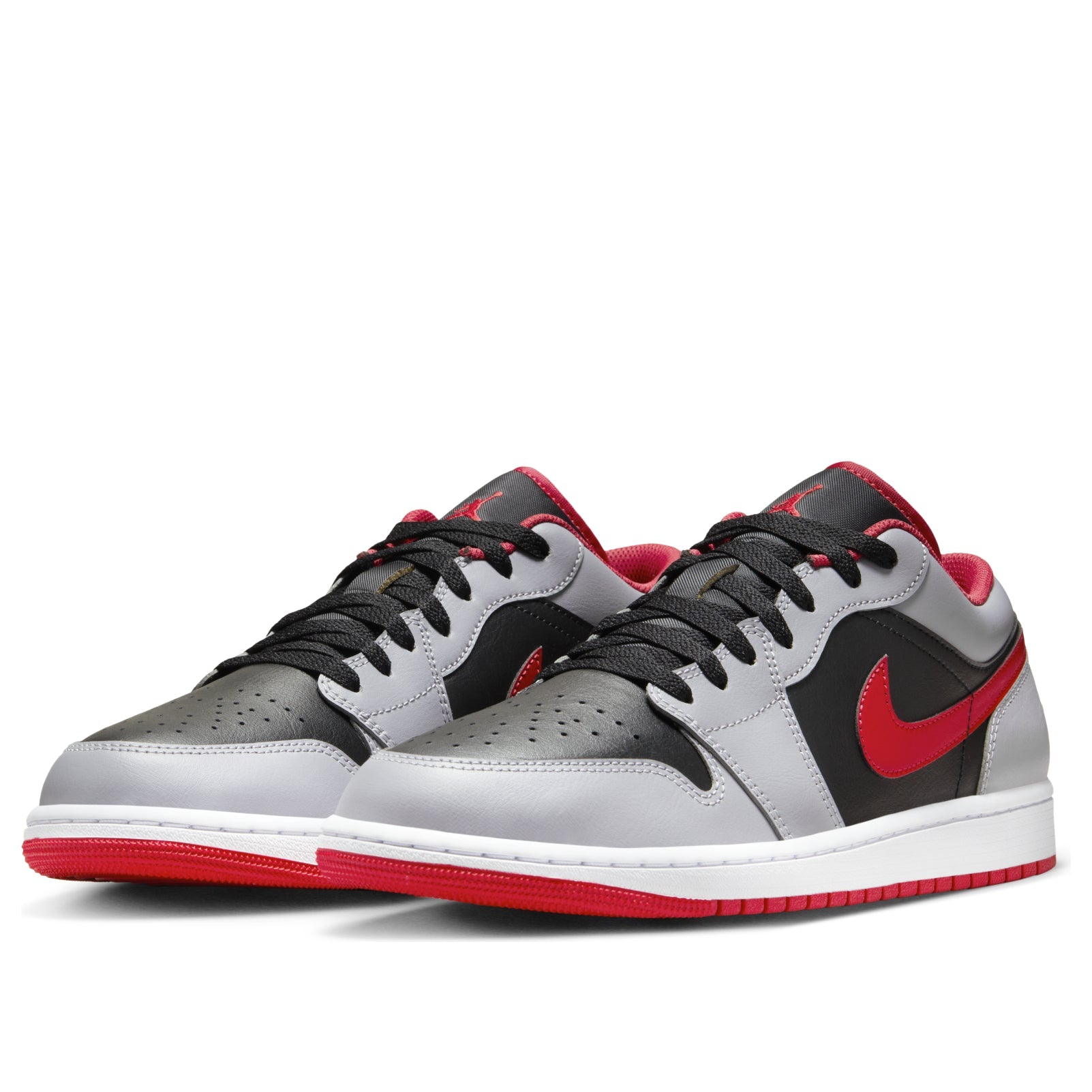 Air Jordan 1 Low 'Black Light Smoke Grey Gym Red' 553558-060