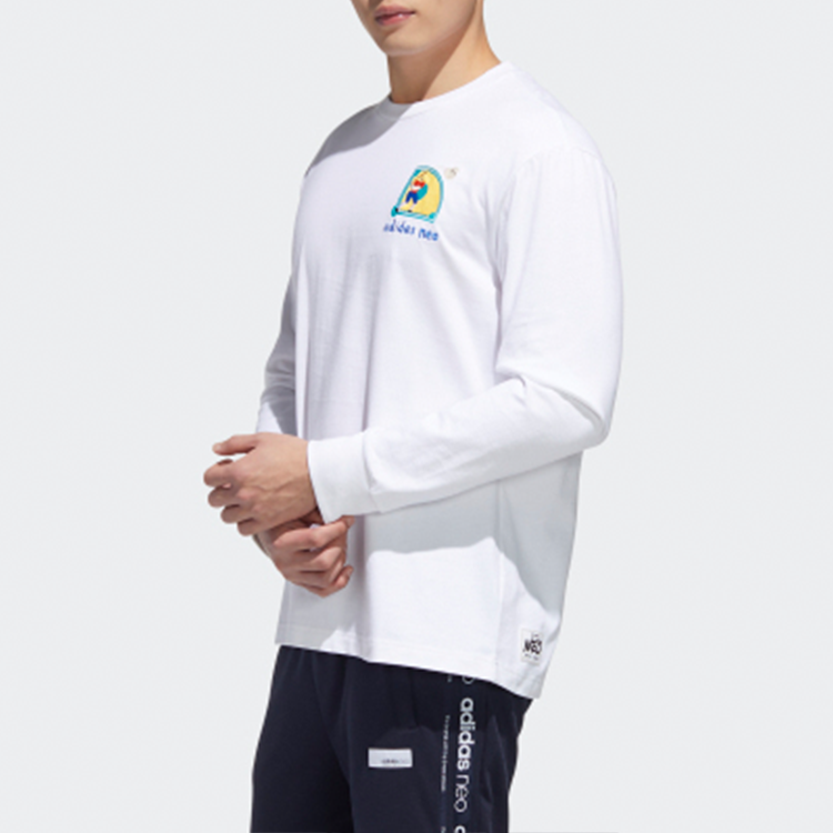adidas neo Sports Round Neck Pullover White GP5817