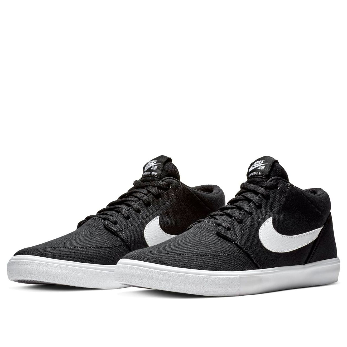 Nike SB Portmore 2 Solarsoft Mid 'Black White' AQ7728-002