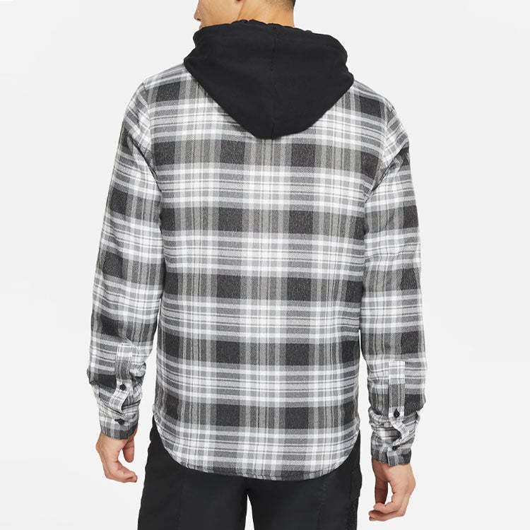 Nike SB Skateboard flannel Skateboard Plaid Jacket Black CK5318-010