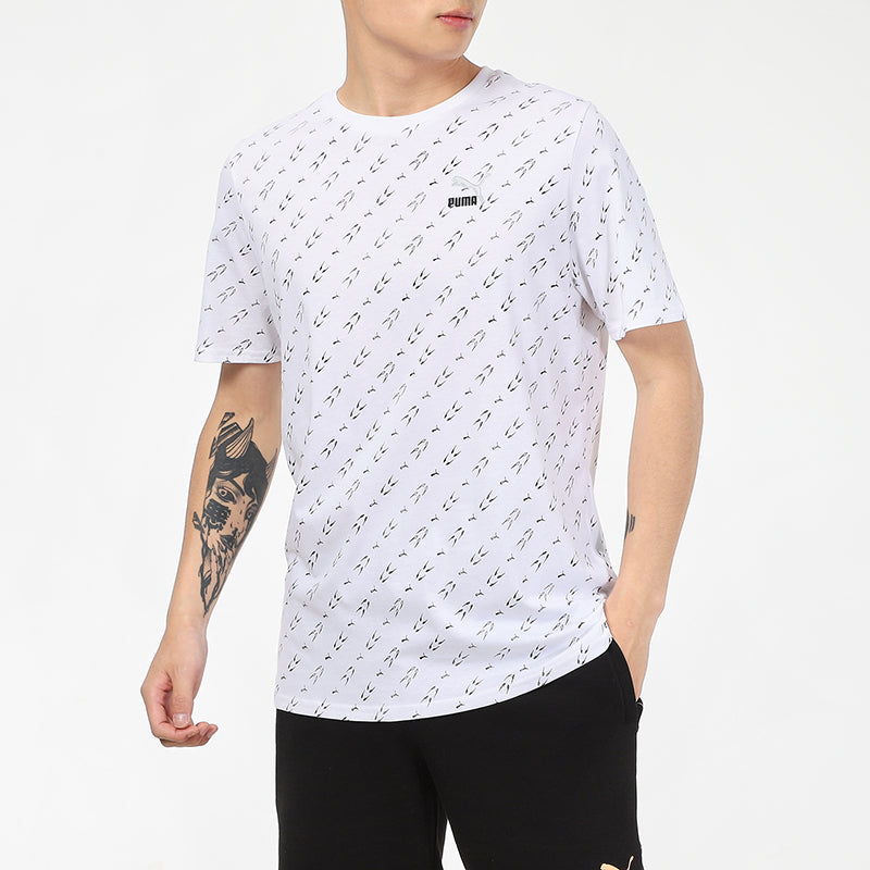 PUMA Elevated Printed T-Shirt 'White' 532663-02