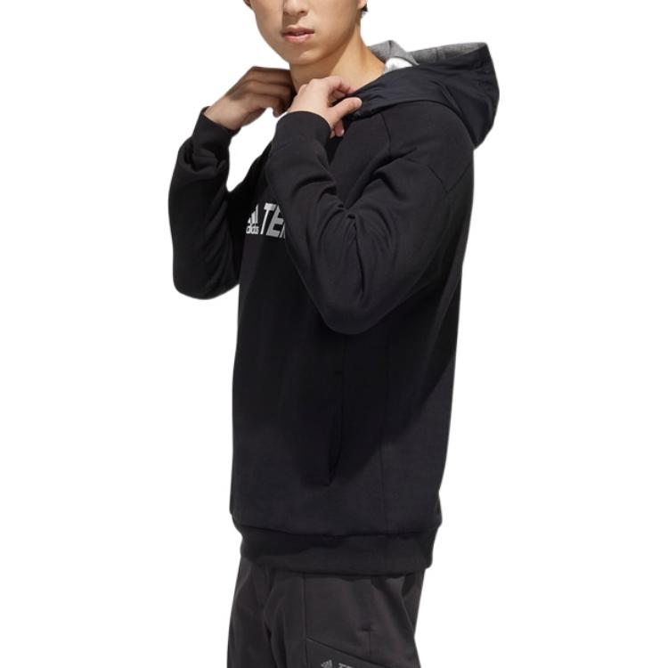 Men's adidas Casual Alphabet Printing Black FJ9246