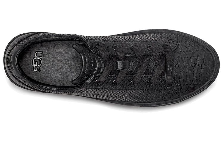 (WMNS) UGG Cakewalk Zilo snake pattern Skateboarding Shoes Black 1109457-BEXT