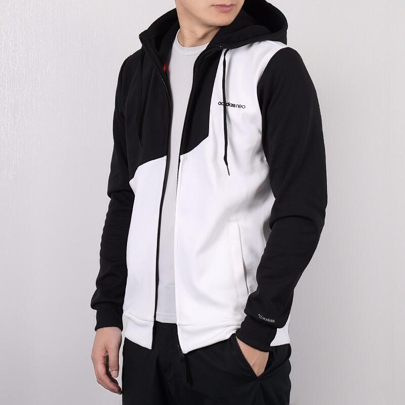 adidas Clover Men's Sportswear Hooded Knitted Casual Jacket DM2170