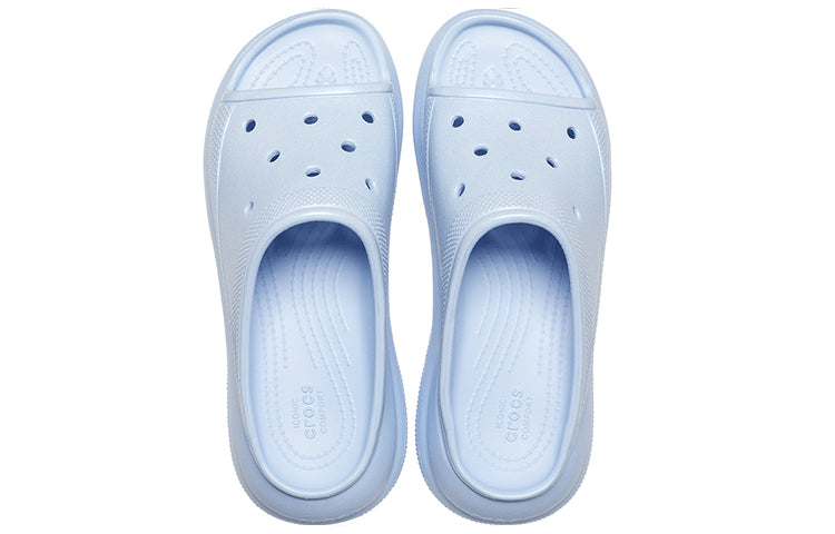 (WMNS) Crocs Crush Meta Pearl Slides 'Blue Calcite' 209045-4NS
