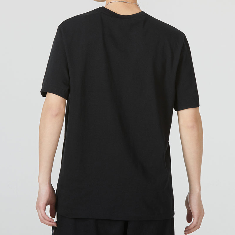 Air Jordan Large Logo Alphabet Printing Sports Training Round Neck Short Sleeve Black DN4430-010