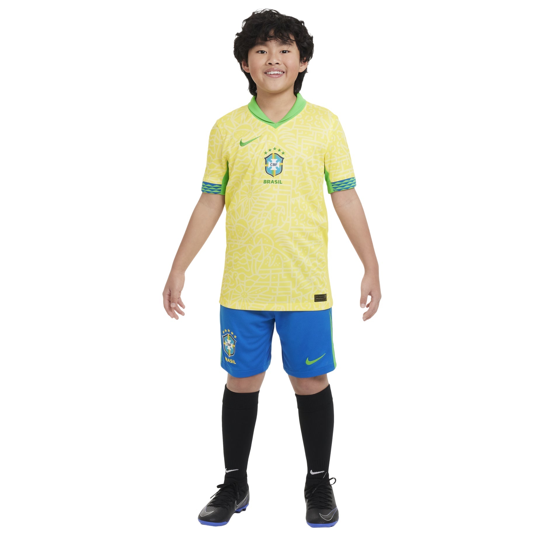 (GS) Nike Dri-DIT Brazil 2024 Stadium Home Soccer Replica Jersey 'Yellow' FJ4409-706