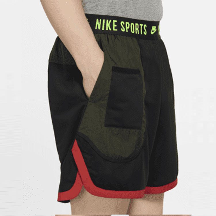 Nike Colorblock Breathable Casual Logo Sports Shorts Black BV3250-010