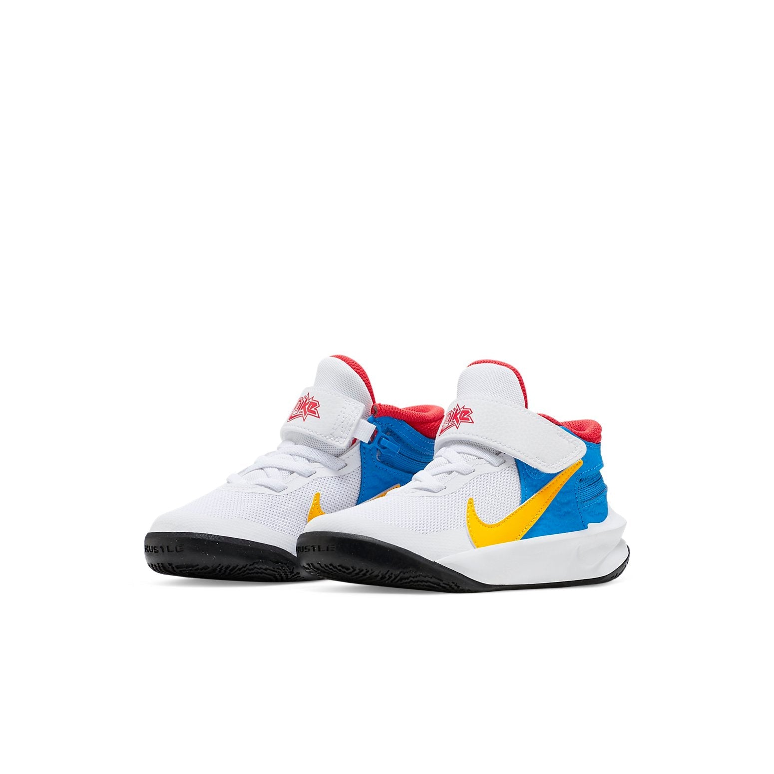(PS) Nike Team Hustle D 10 FlyEase 'White Blue Yellow' DV9109-171