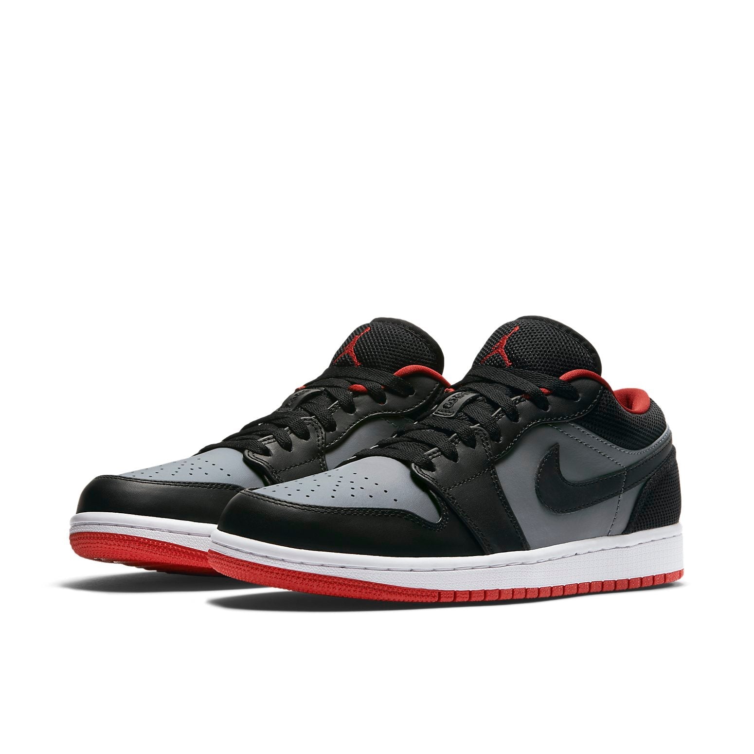 Air Jordan 1 Retro Low 'Black Red Grey' 553558-020