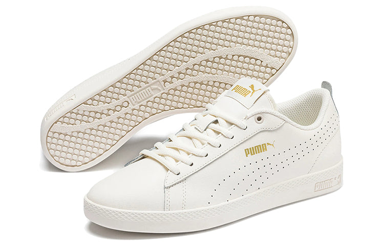 (WMNS) PUMA Smash Perf Leather White 365216-10
