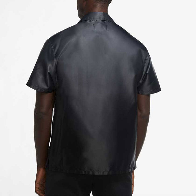 Men's Air Jordan Gradient Big Pocket Breathable Casual Short Sleeve Shirt Black CZ4821-022