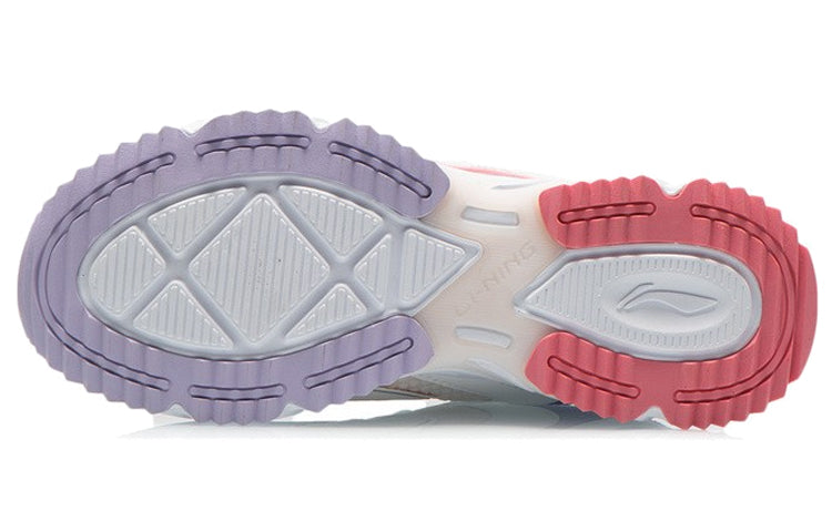 (WMNS) Li-Ning Casual Running Shoes 'White Pink Blue' ARLR014-3