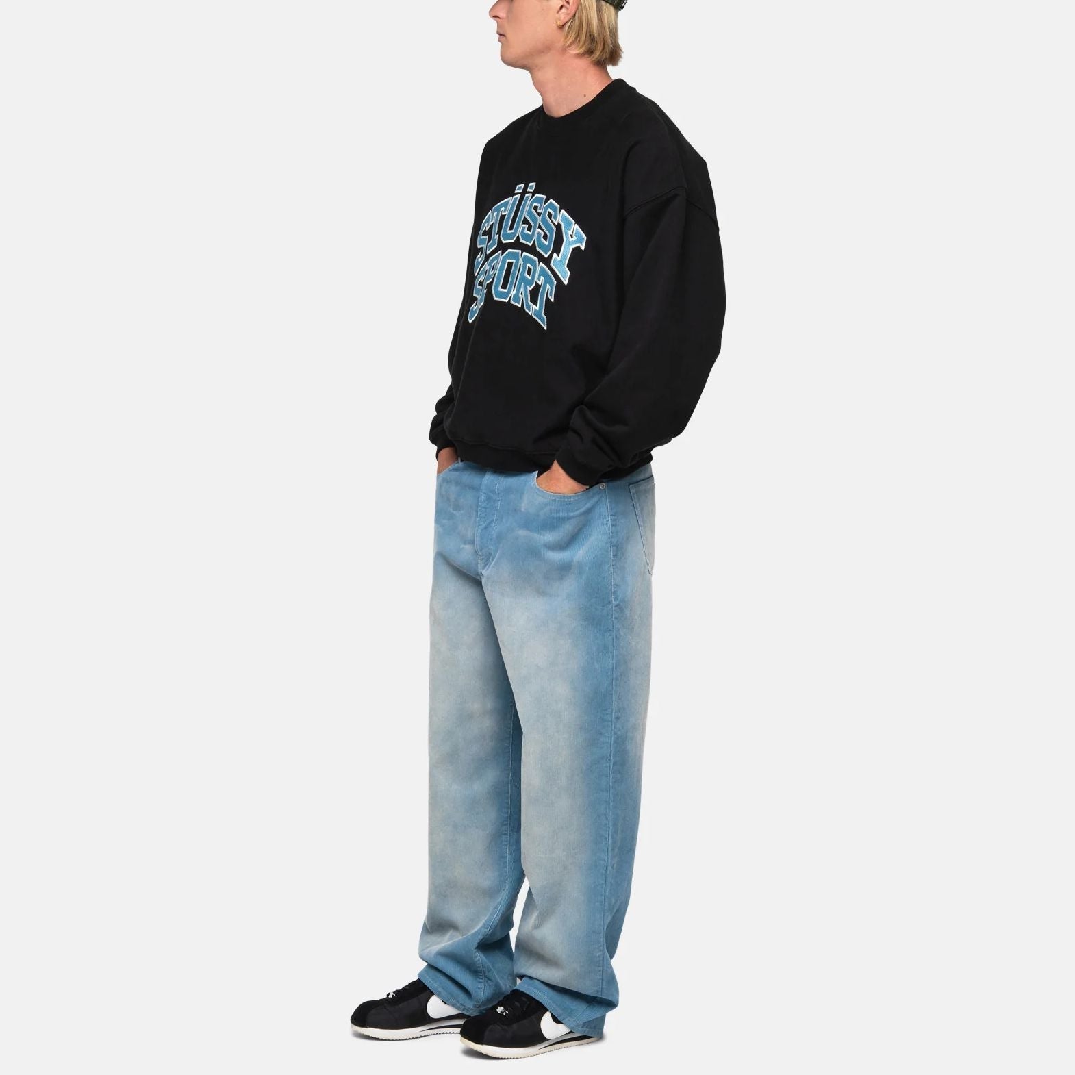 Stussy Faded Corduroy Classic Jeans 'Denim Blue' 116647